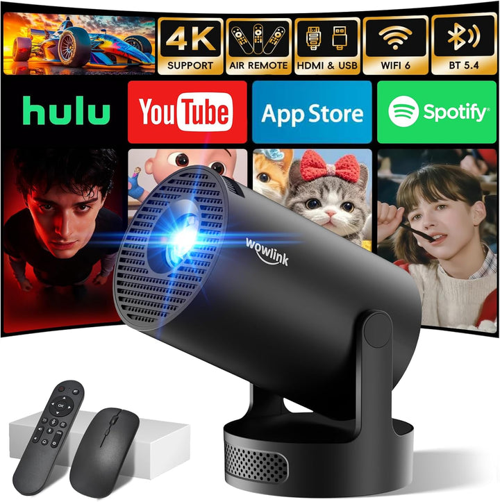 [Aplicaciones integradas y actualizadas en 2026] Mini proyector con...