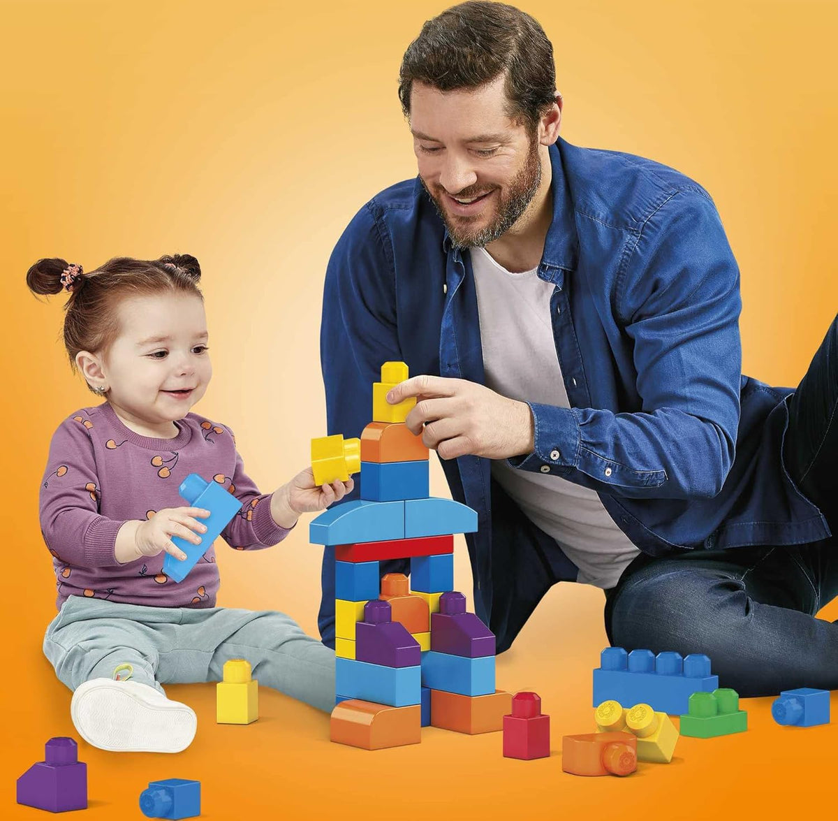 Mega Bloks First Builders - Juego de juguetes de bloques