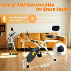 Bicicleta estática estática plegable magnética reclinada
