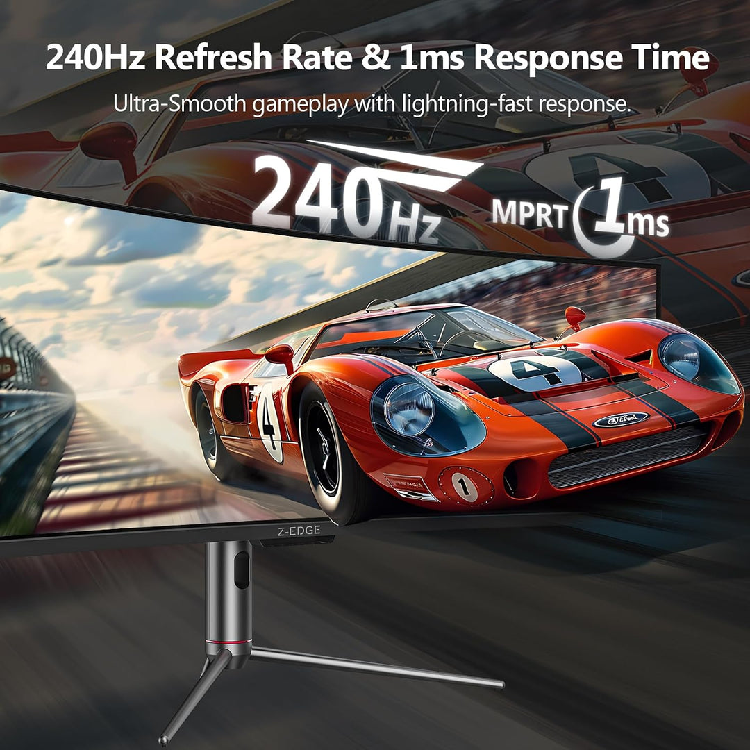 Z-Edge 5K Monitor curvado para juegos de 49 pulgadas, computadora u...