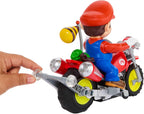Hot Wheels Mario Wheelie Motocross RC, vehículo a batería con control remoto
