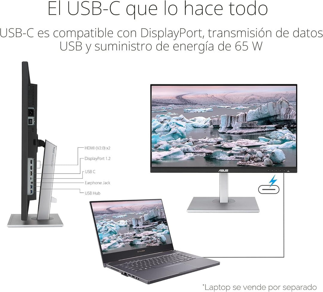 ASUS ProArt PA279CV - Monitor profesional USB-C 4K UHD de 27 pulgad...