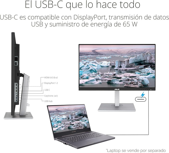 ASUS ProArt PA279CV - Monitor profesional USB-C 4K UHD de 27 pulgad...