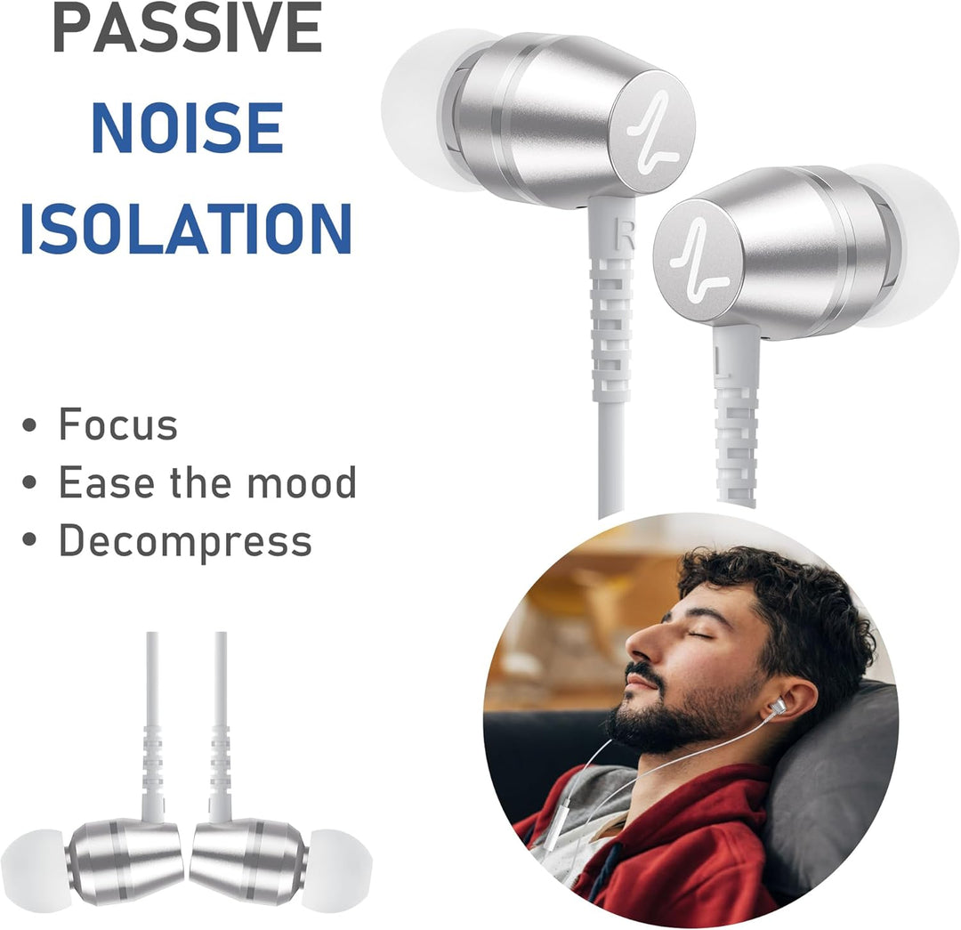 LUDOS OMNITONE Auriculares con cable in-ear, 5 años de garantía, au...