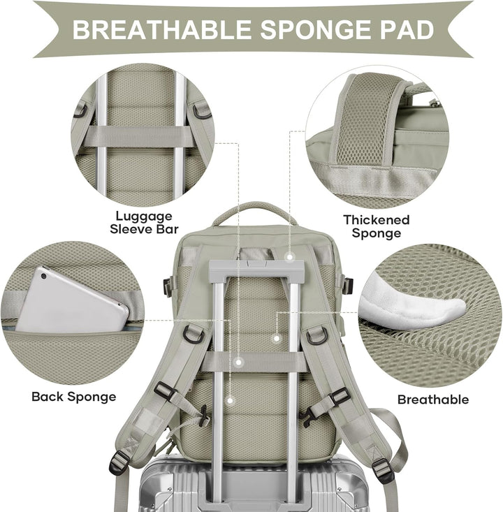 Mochila de Mano Coowoz para Mujeres y Hombres, Mochila de Viaje, Mo...