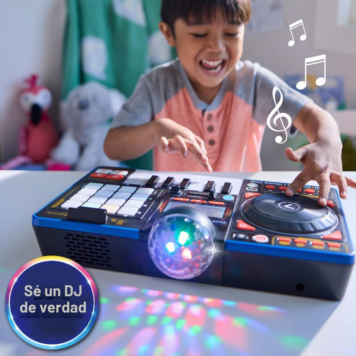 VTech Kidi Star DJ Mixer Pro, negro