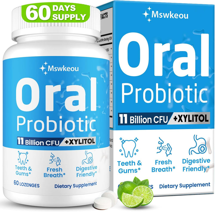 Probióticos orales para el mal aliento bucal para adultos 11 mil mi...