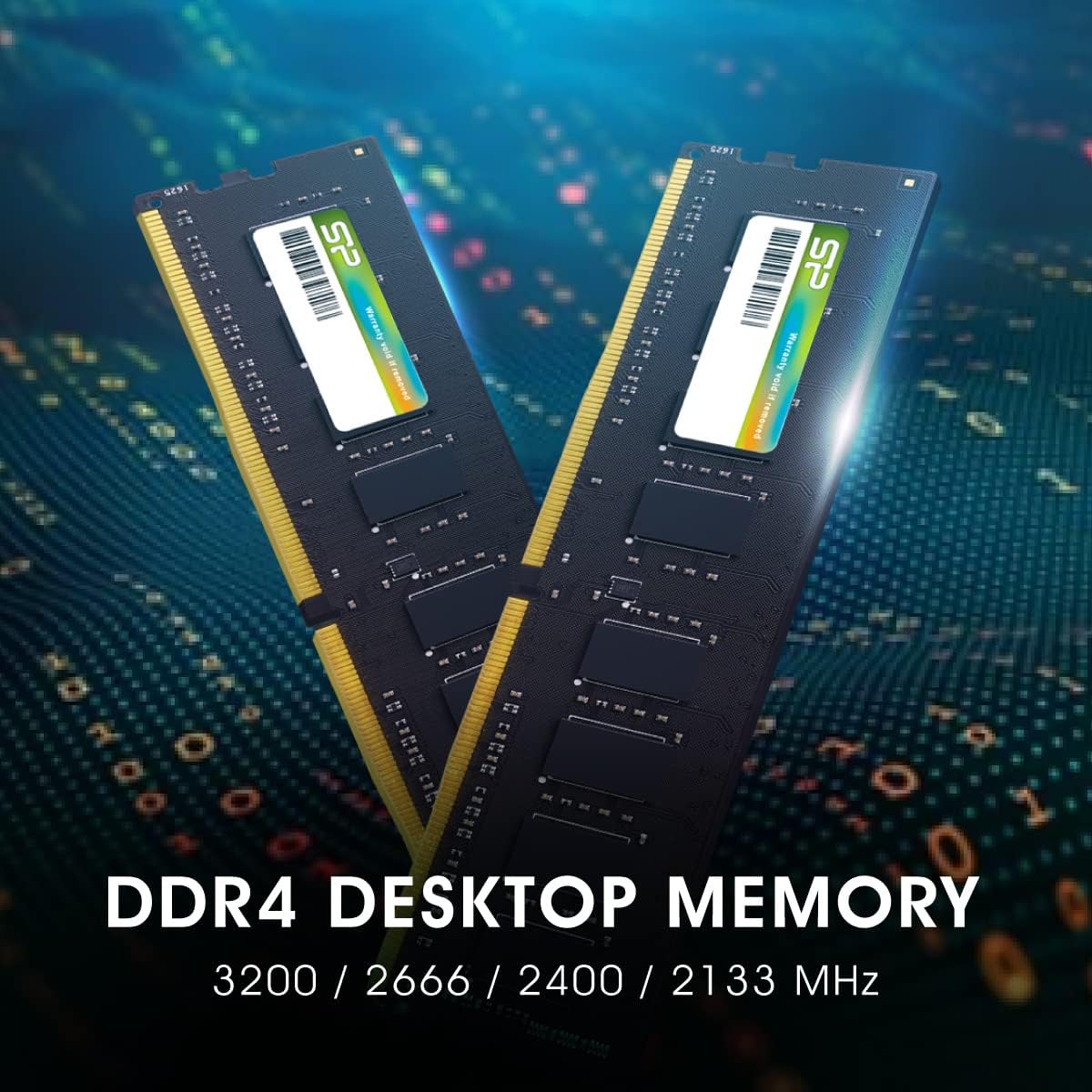 Silicon Power DDR4 32 GB (2 x 16 GB) 3200 MHz (PC4-25600) CL22 UDIM...