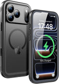 SPORTLINK - Funda impermeable para iPhone 18 Pro, 17 Pro, Mag/Negro