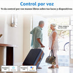 Lámpara Regulador de intensidad enchufable, enchufe inalámbrico con control remoto, interruptor de luz digital para lámpara compatible con Alexa, para luces LED/CFL regulables e incandescentes/halógenas