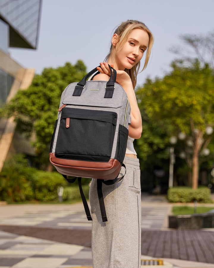 LOVEVOOK Mochila de viaje para laptop para mujer, bolsa antirrobo p...
