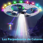 Foam UFO Drone para niños, Avión RC acrobático con luces LED, 15 min de vuelo