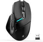 Uineer Ratón inalámbrico, ratón Bluetooth trimodo, USB-A con cable y 2.4G,