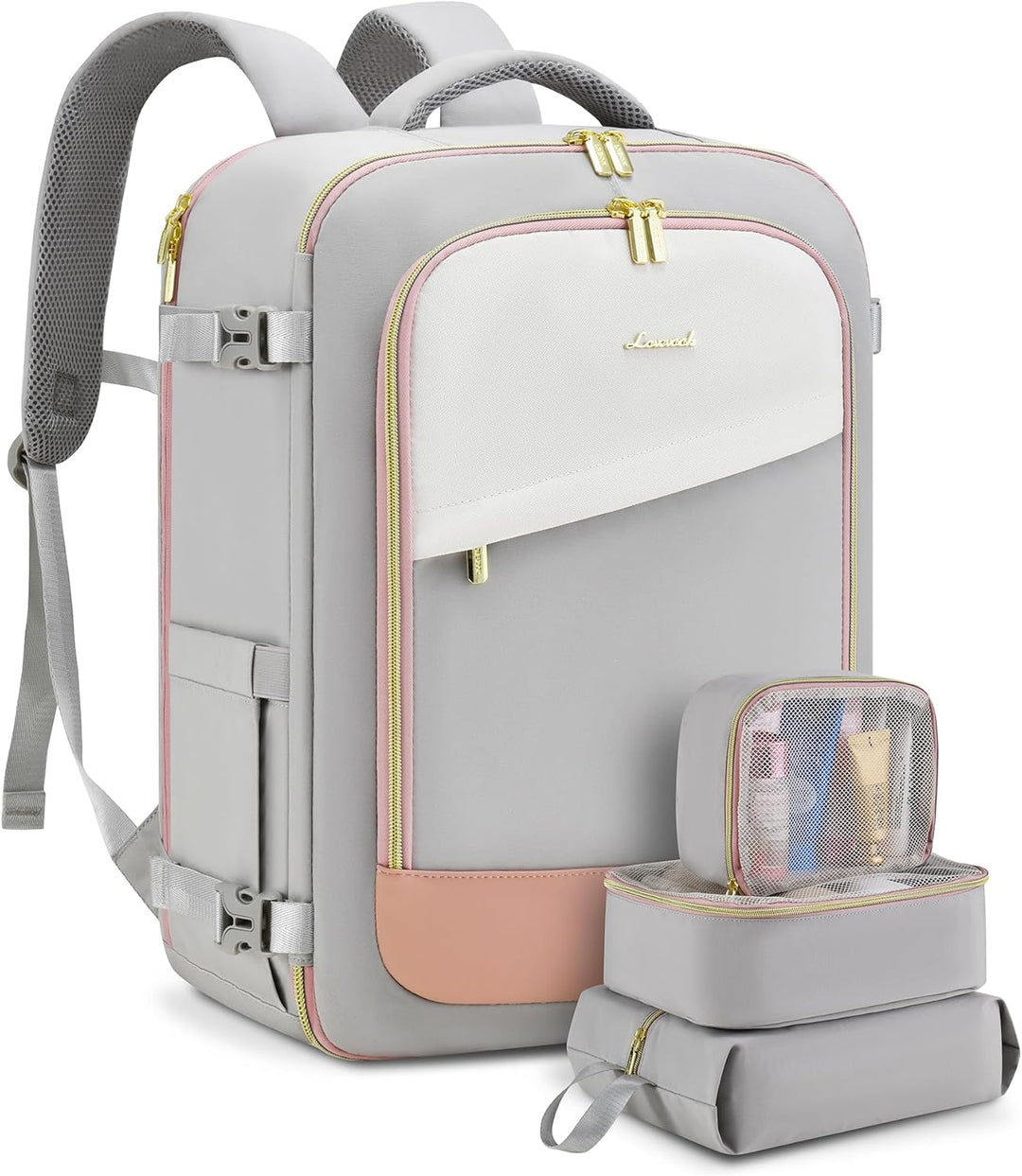 LOVEVOOK: Mochila de viaje para mujer, mochila de 40L para llevar e...