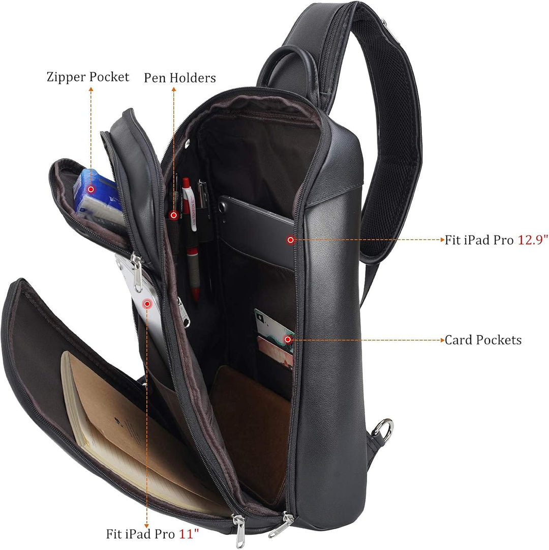 Polare - Bolso bandolera estilo moderno para hombre, para viaje\/se...