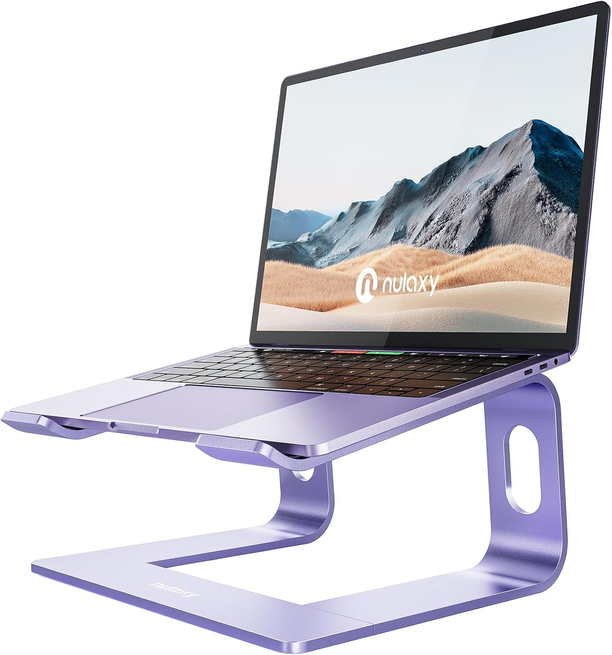 Nulaxy Soporte ergonómico de aluminio para portátil - Elevador desm...