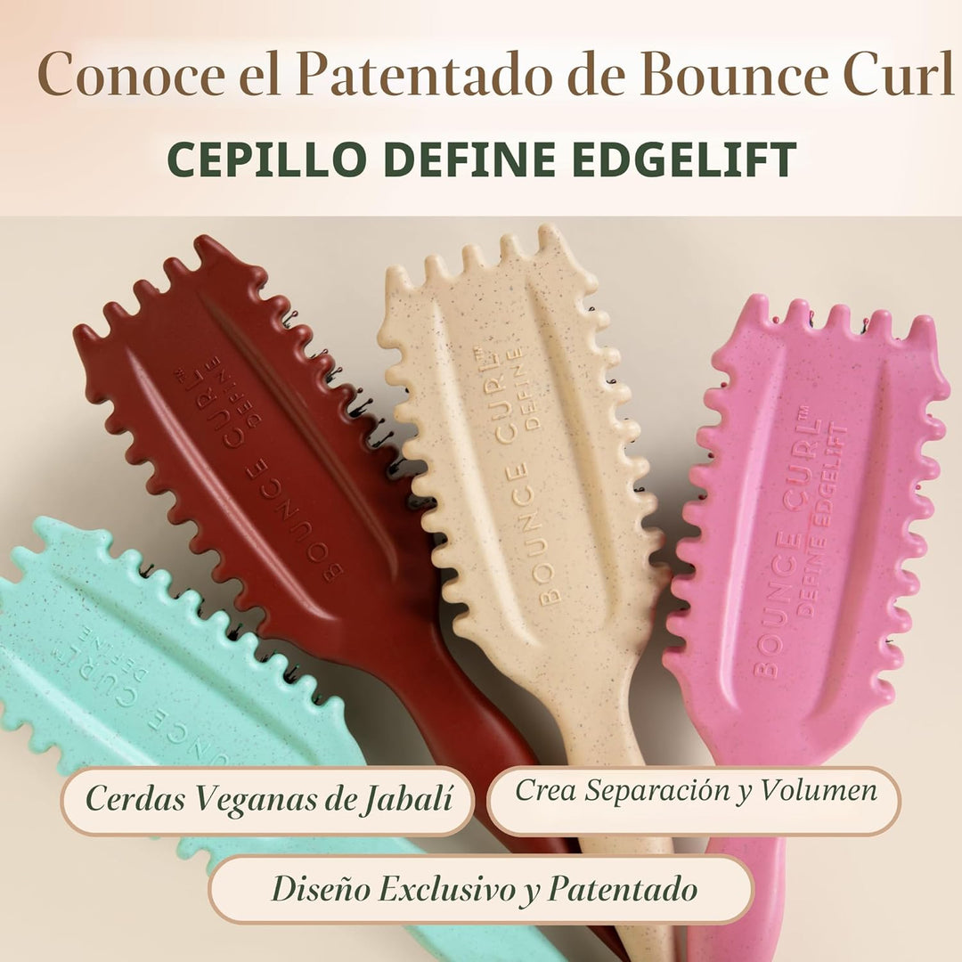 Bounce Curl Define EdgeLift Brush, Herramienta 5 en 1 para Rizos, O...