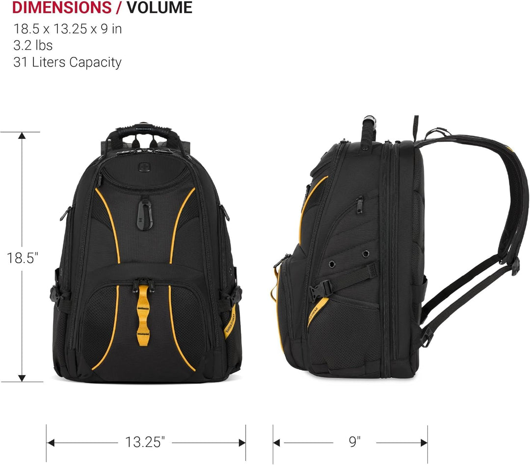 SwissGear 1900, Negro\/Dorado, 17 pulg.