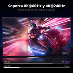 UGREEN Cable HDMI 2.1 8K 48Gbps 26 pies, cable HDMI de ultra alta velocidad