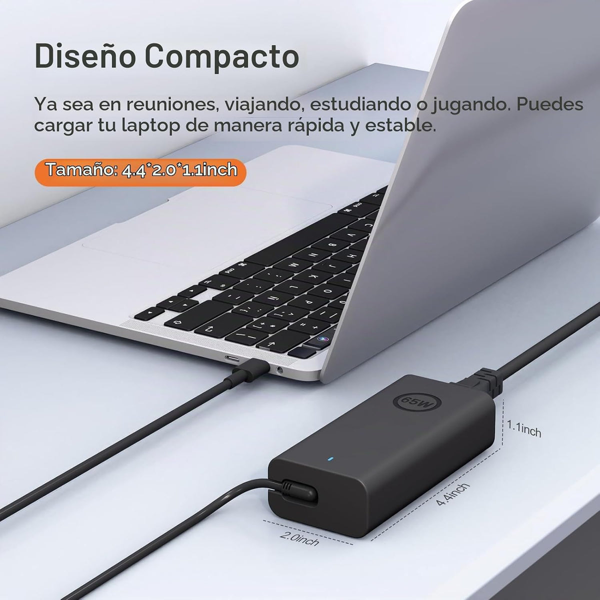 USB-C de 65 W compatible con cargador de laptop Dell XPS 13 y cargador Latitude 3340 3440 3540 3550 5420 5430 5520 5320 5340 5440 5550 7440 7490 7640 7410 7410 7410 7 122 in -en-1 9440 portátil 2 en 1 - Cable de alimentación incluido