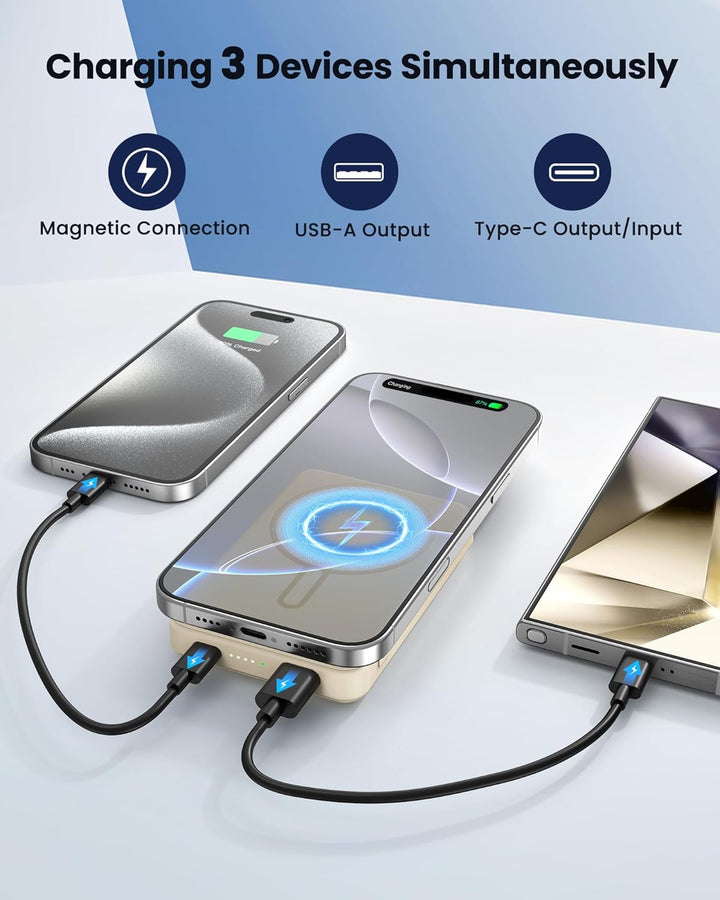 COOAV para Magsafe Paquete de Batería 12000mAh Cargador Portátil Ma...