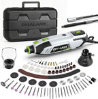 Kit de herramientas rotativas de 200 W, 10000-38000 rpm, multiherramienta de 6 velocidades con eje flexible y kit de accesorios de 132 piezas, herramientas rotativas eléctricas para manualidades de