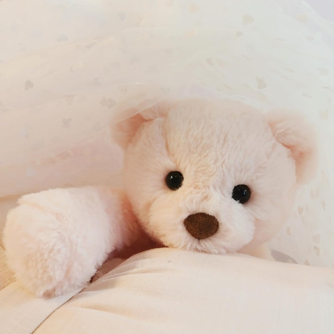 Mikee Fluffie Oso de peluche, juguete de peluche pequeño de 9 pulga...