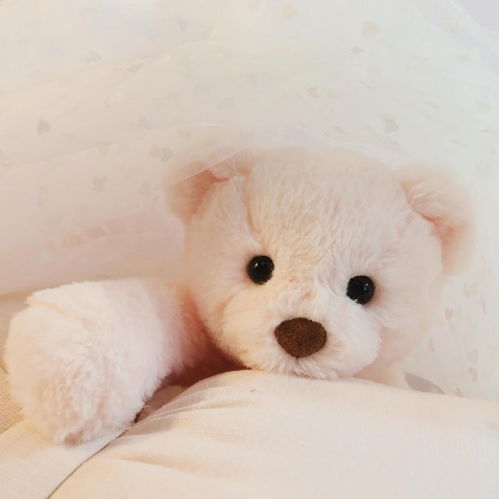 Mikee Fluffie Oso de peluche, juguete de peluche pequeño de 9 pulga...