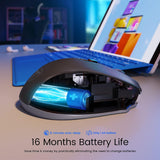HOTWEEMS Ratón Inalámbrico, Ratón de Computadora D-09 USB Ratones I...