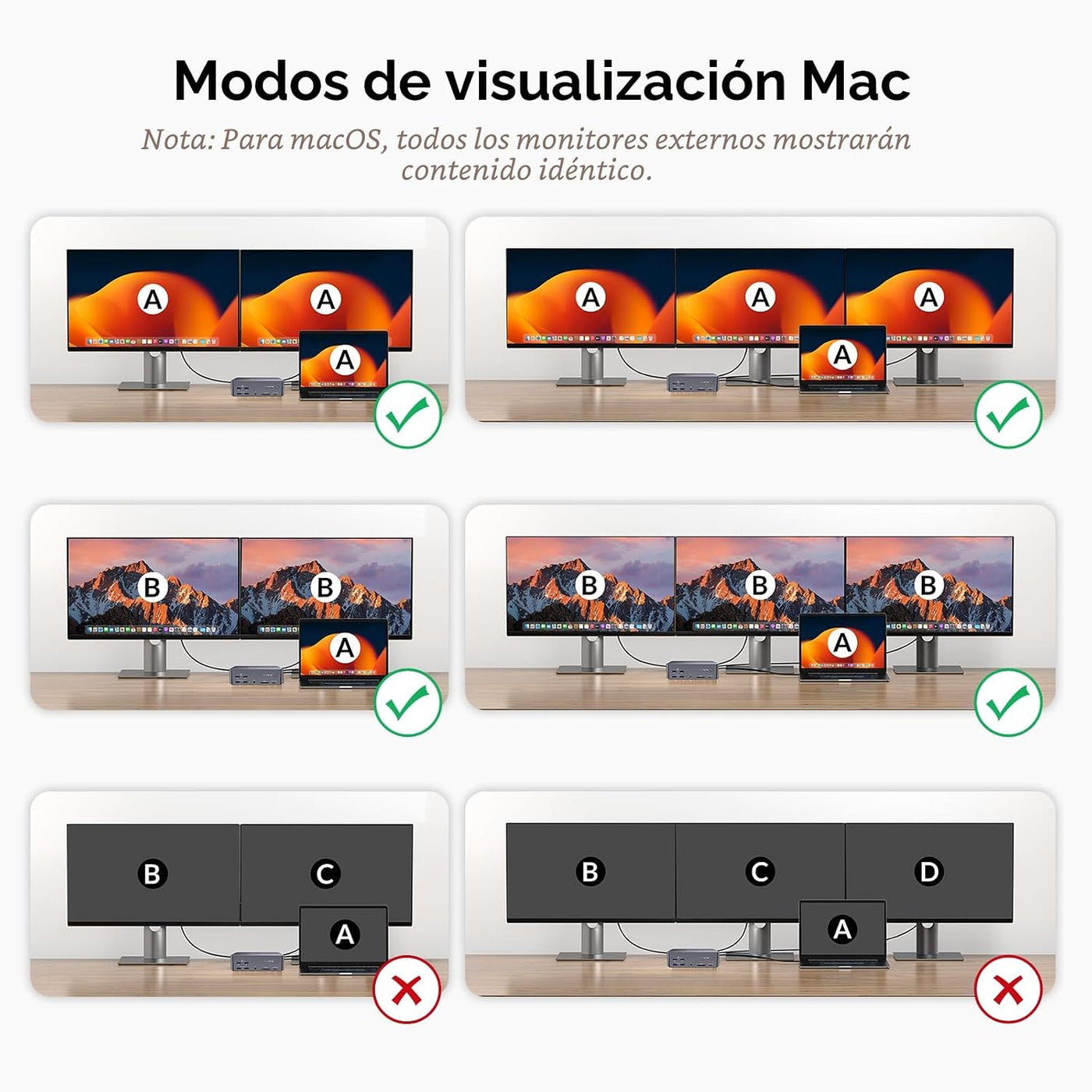 Conmutador 3 del KVM del acceso AV 8K monitores 2 ordenadores, esta...