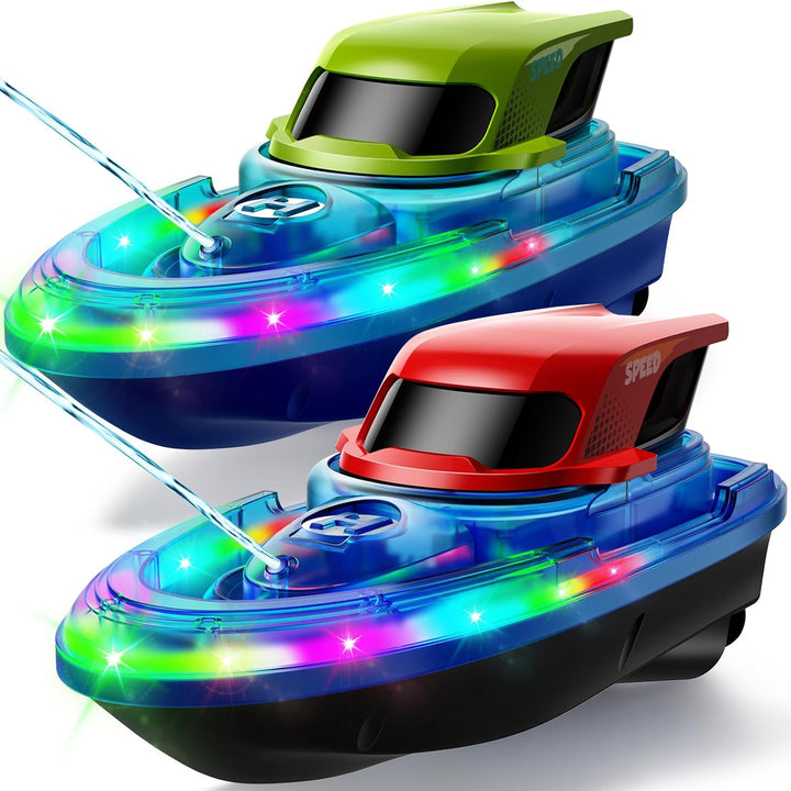 SYMA Paquete de 2 barcos RC para niños, barcos de control remoto pa...
