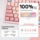 MechLands Aula S102 - Teclado de membrana para juegos con teclado n...