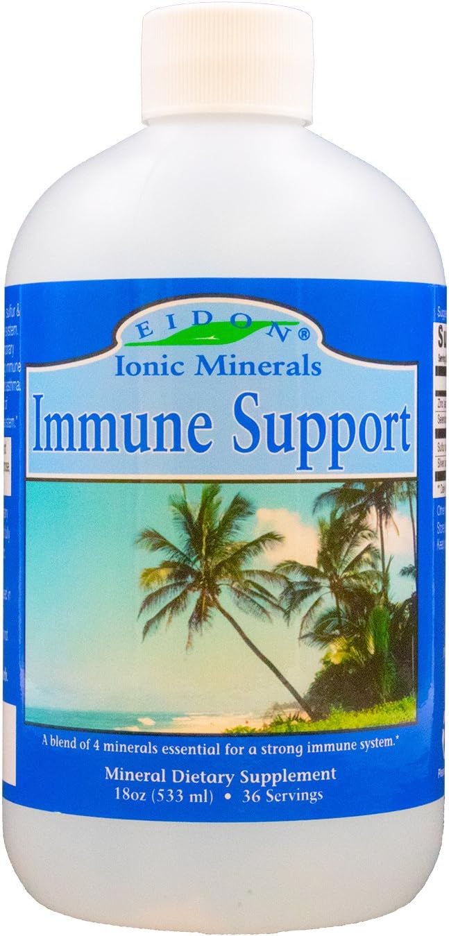 Eidon Ionic Minerals Suplemento líquido de apoyo inmunológico con z...