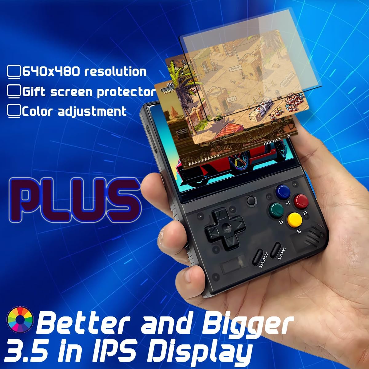 Miyoo Mini Plus - Consola de juegos portátil con funda portátil, color