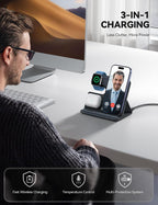 Lamicall Estación de carga 3 en 1 para Apple y Tablet Stand