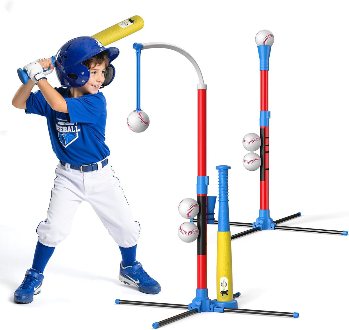 QDRAGON Juego de bolas en T para niños de 3 a 5 años