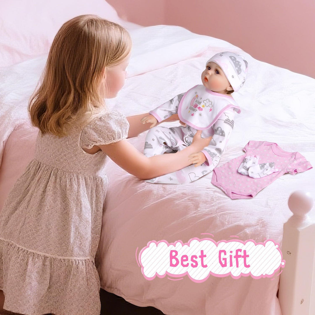 PEDOLLTREE Juego de 13 muñecas Reborn para niña, accesorios con moi...