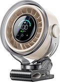 OpenBay Ventilador de clip, ventilador USB recargable con abrazader...