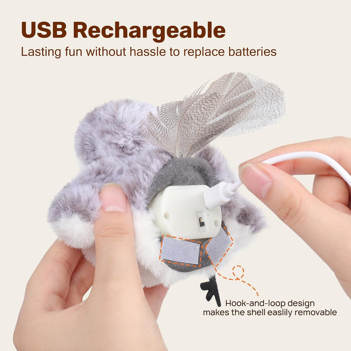 Potaroma Juguetes para Gatos Ave Flapping (No Vuela), Canturreo Rea...