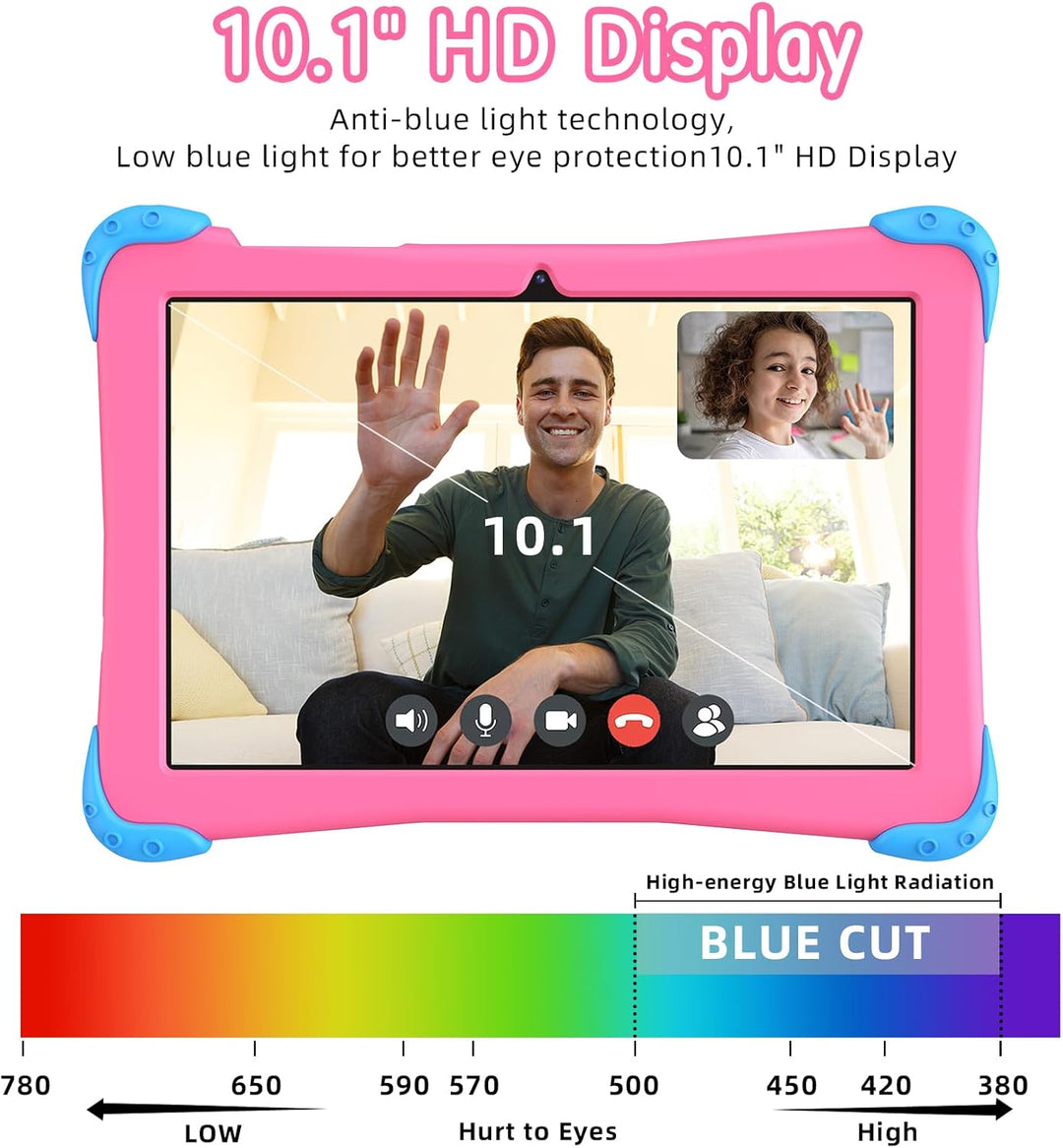 Fivahiva Tablet infantil de 10 pulgadas, tableta Android 15 para ni...