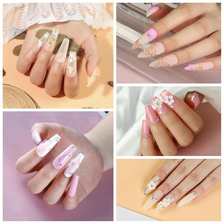 Kit de uñas acrílicas para principiantes con todo incluido, juego d...