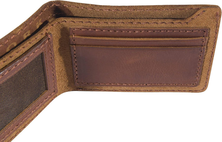 Carhartt Billetera plegable de piel pátina B0000400 para hombre