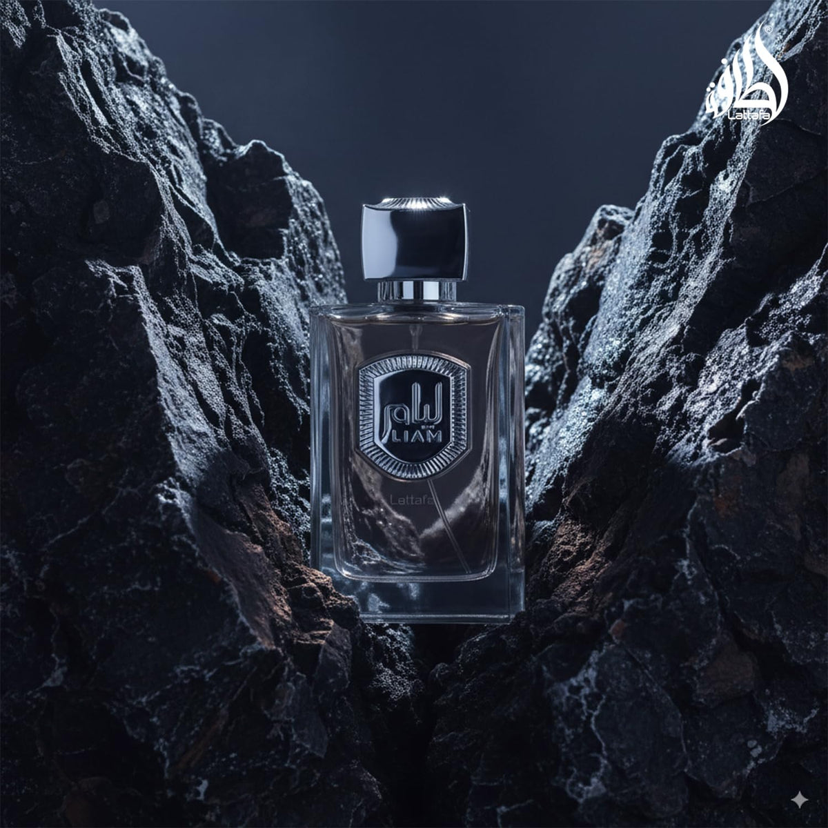 Lattafa Liam Grey Eau de Parfum Spray para Unisex, 3.4 onzas