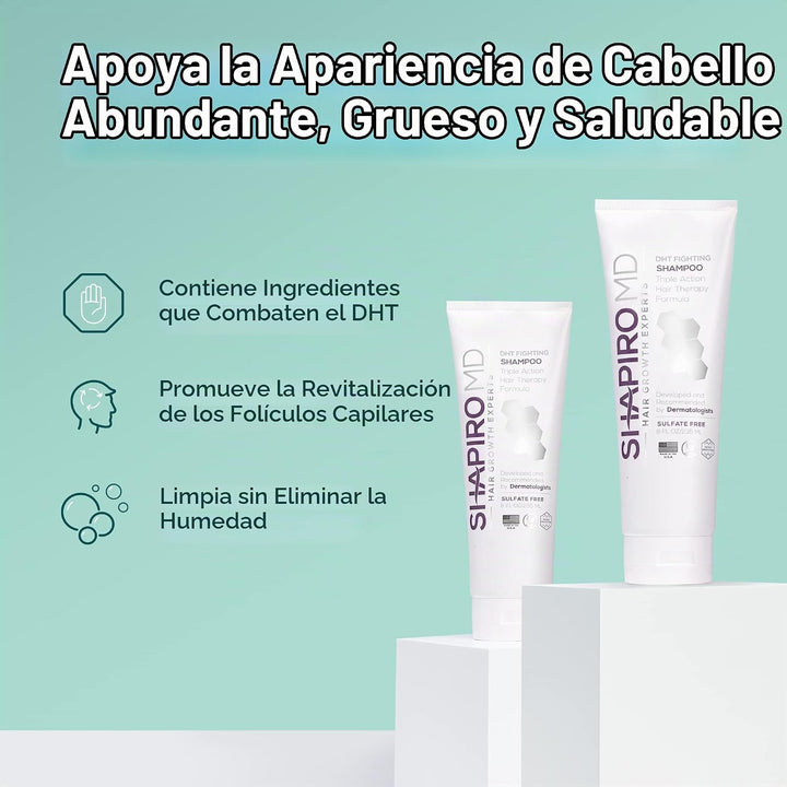 Shapiro MD Hair Growth Experts Champú vegano para adelgazar el cabe...