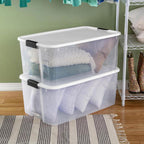 Sterilite Ultra Latch - Caja con tapa para el hogar y la oficina
