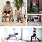 RUNWE - Juego de pesas rusas con 3 asas - Peso para mujeres, opciones de 5, 10, 15 y 20 libras para giros rusos, ejercicio abdominal, levantamiento de pesas y ejercicio de fitness core para gimnasio