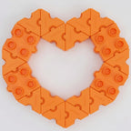 Paquete económico de bloques de construcción STEM de color naranja brillante, 102 piezas, a partir de 3 años