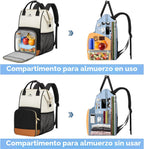 MATEIN Mochila de almuerzo aislada para mujer, mochila de trabajo, 15,6 pulgadas