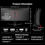 Monitor de juego Gawfolk de 34 pulgadas IPS 120Hz, pantalla ultra a...