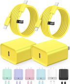 Cargador para iPhone 18 17 16 Carga rápida Paquete de 2 cargadores USB C